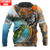 Bass Fishing Line Orange Camo Custom name fishing shirts for men and women