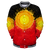 Aboriginal Flag Indigenous Sun Painting Art 3D design shirts