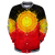 Custom name Aboriginal Flag Indigenous Sun Painting Art 3D design shirts