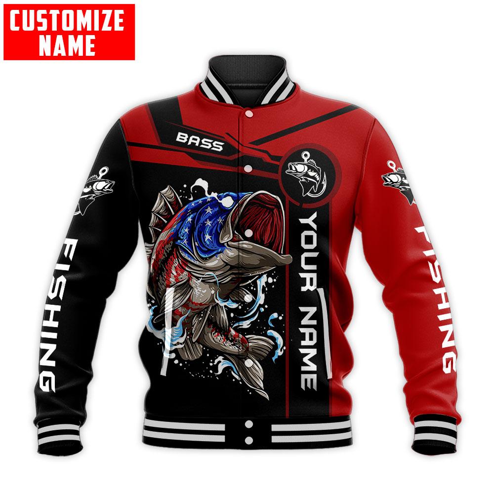 US Bass fishing Custom name fishing shirts for men and women