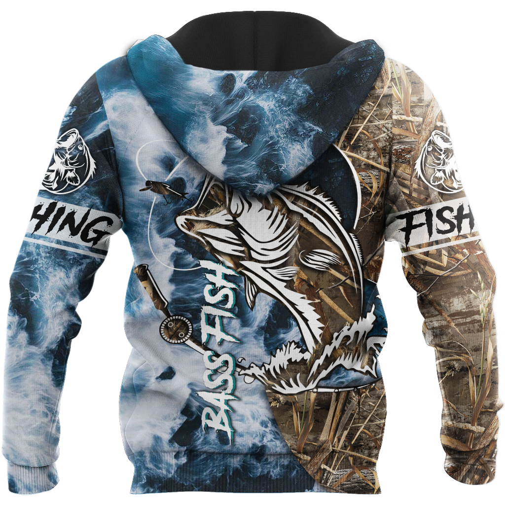 Sea Bass Fishing Huk up Gear 3D Shirts for Men and Women TR021201