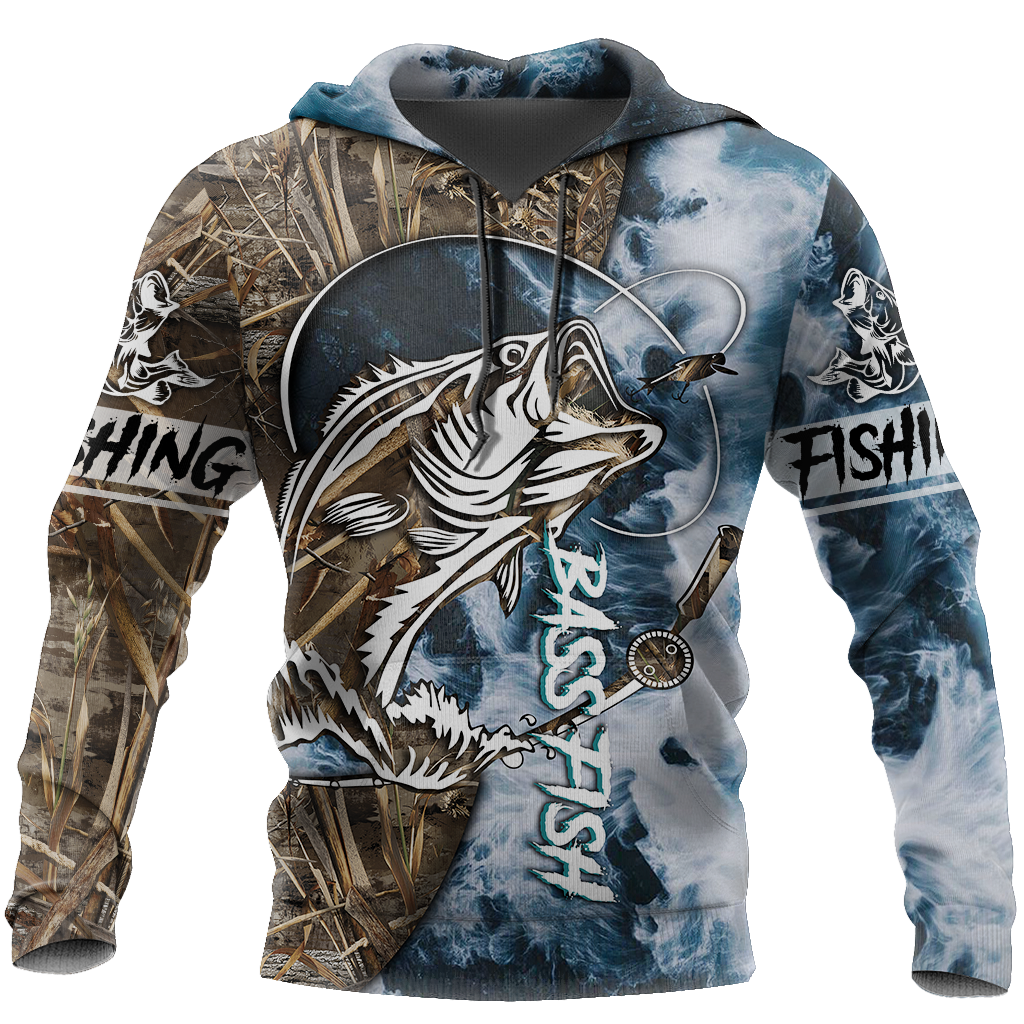 Sea Bass Fishing Huk up Gear 3D Shirts for Men and Women TR021201