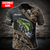 Bass fishing Zip pattern camo Custom name fishing shirts for men and women