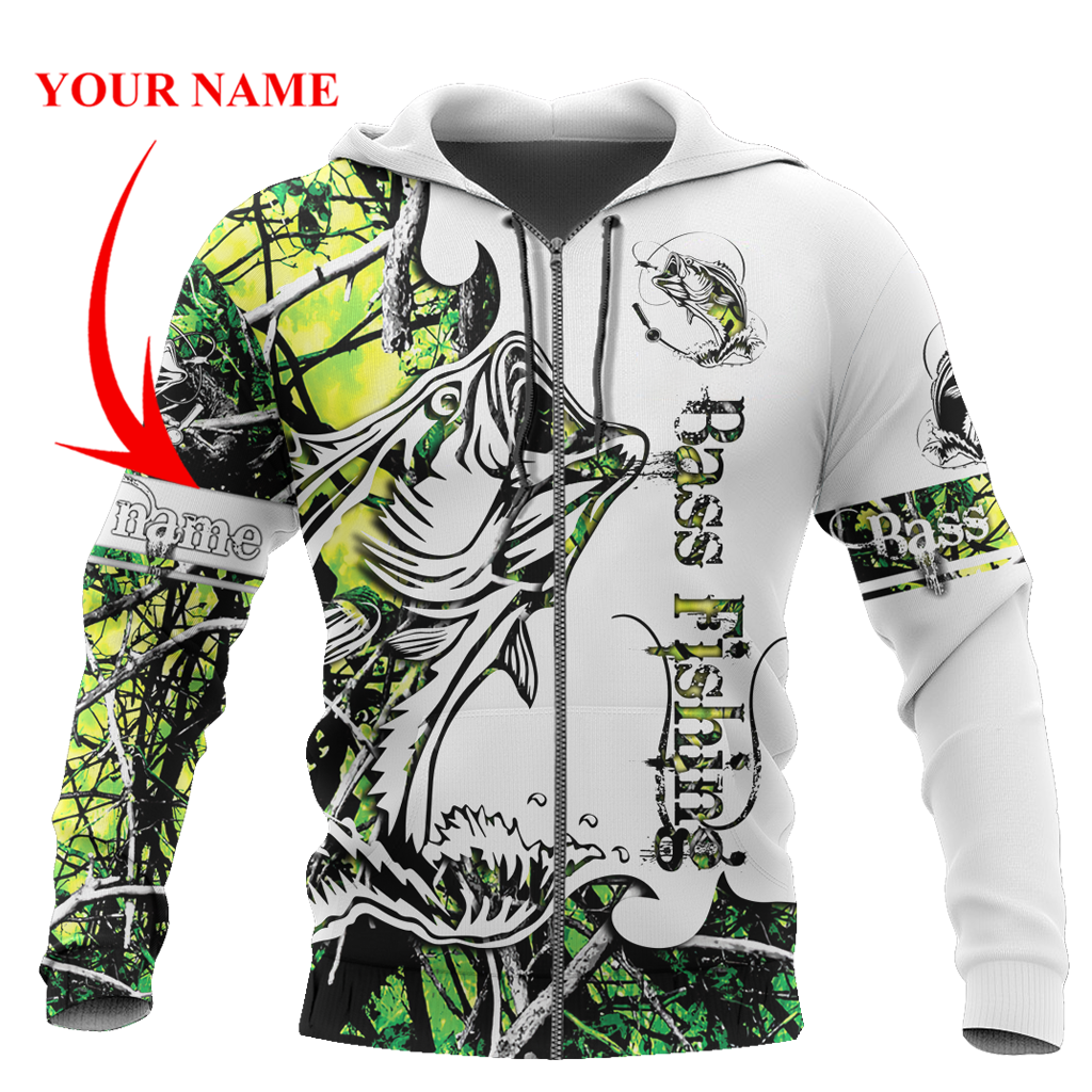Green Bass Fishing Sport 3D all over printed shirts for men and women TR0505203