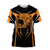 Bass Fishing maori stainless steel fishing hook orange 3d print shirts