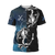 Bass fishing tattoo the rule Blue colour 3D print shirts