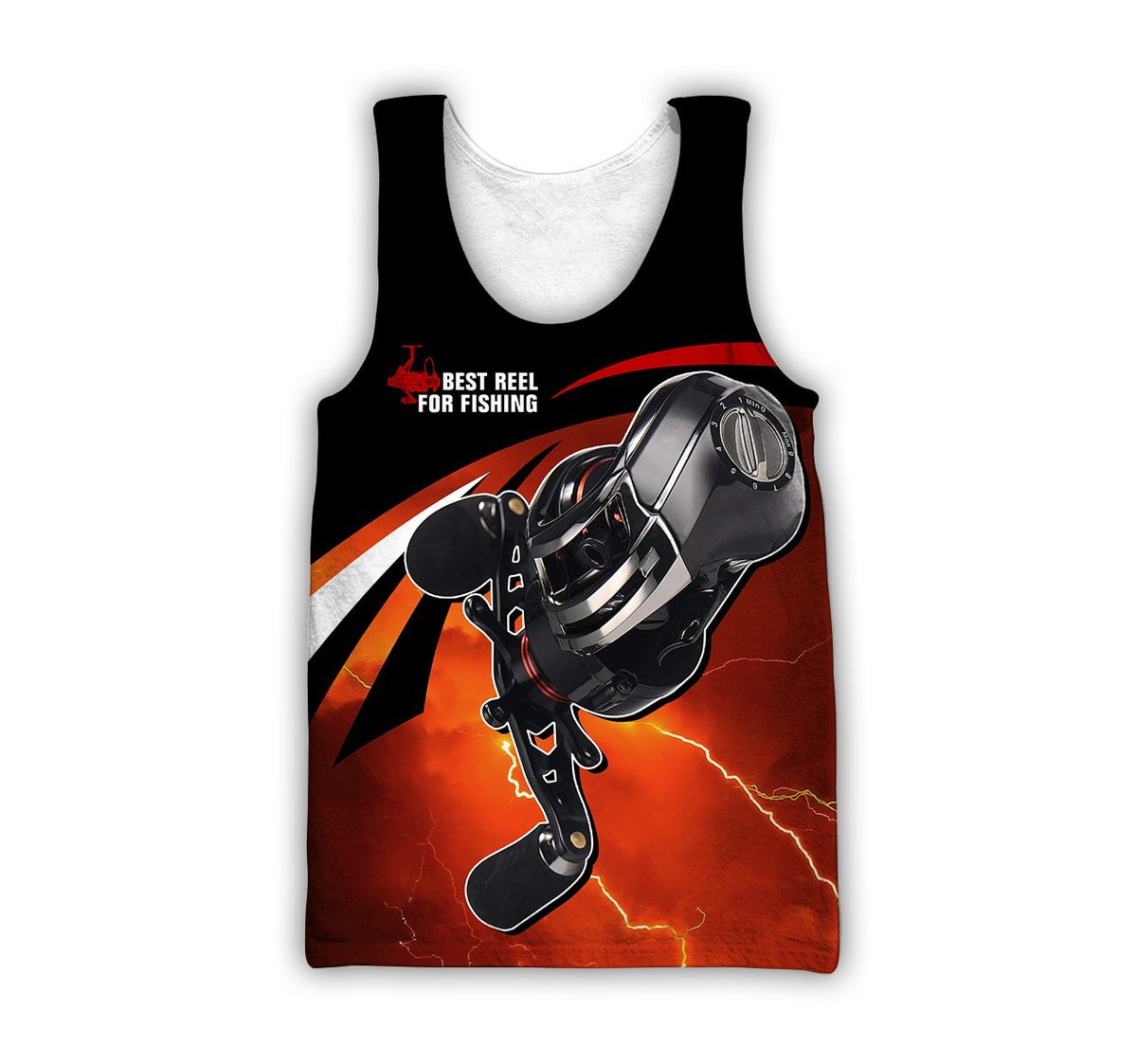Best spinning reels for bass fishing 3D all over printing shirts for fisherman red color TR030101