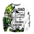 Custom name Dad Bass fishing Tattoo 3D print shirts
