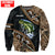 Bass fishing Zip pattern camo Custom name fishing shirts for men and women