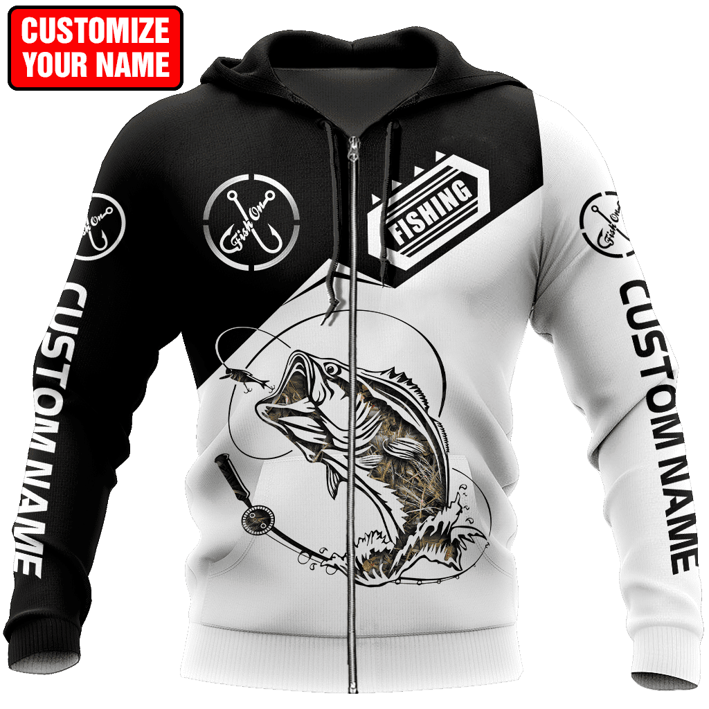 Custom name Bass fishing Realtree fishing shirts for men and women