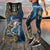 Bass Fishing - lines blue tattoos Camo Combo Legging + Tank TR300306