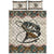 Fish on Fishing Mandala Vintage quilt bedding set