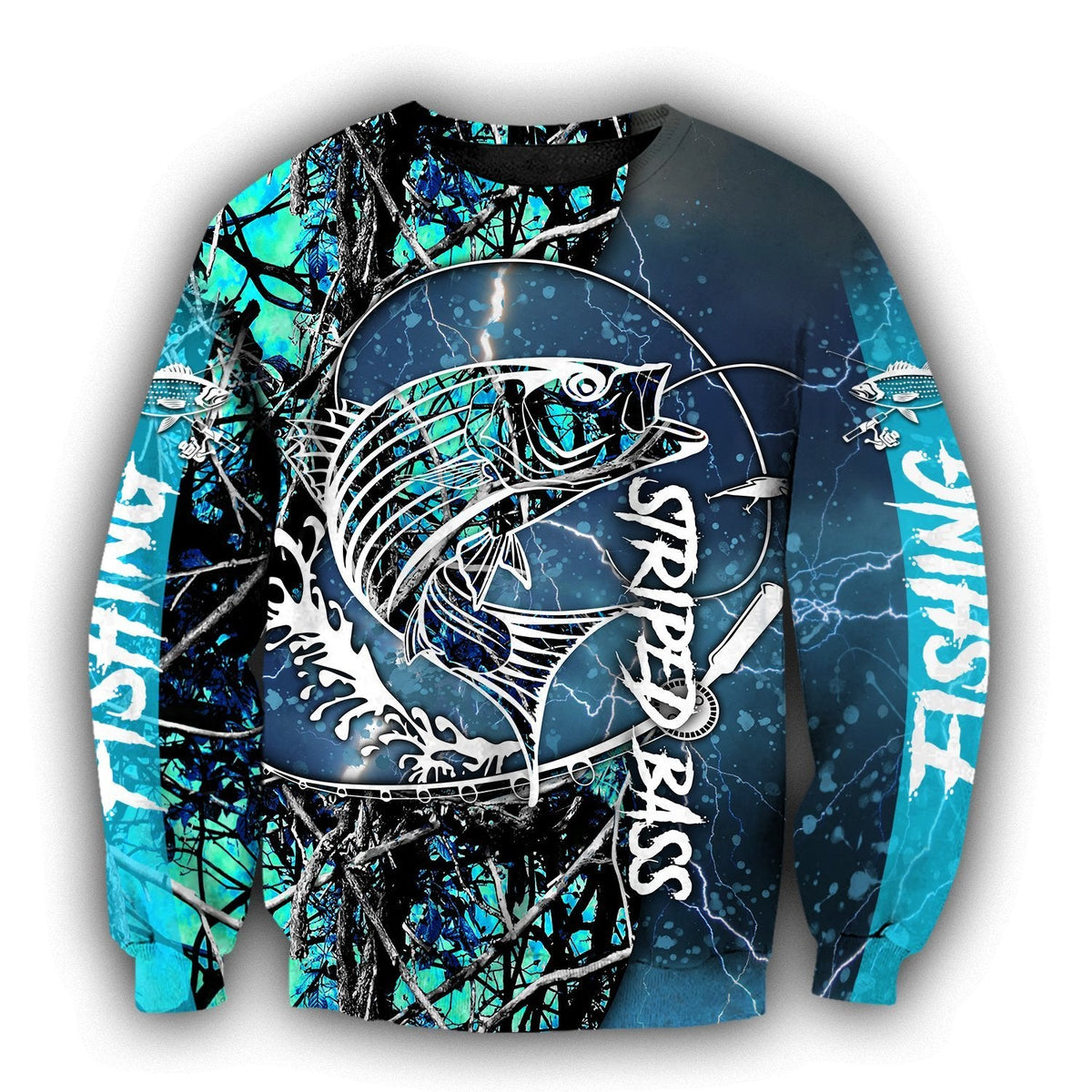 Striped Bass Fishing water camo all over printed shirts for men and women TR271202